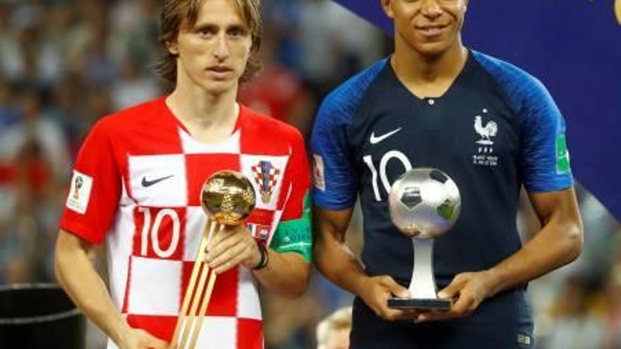 Luka Modric, millor jugador, i Kylian Mbappé, millor jove del campionat