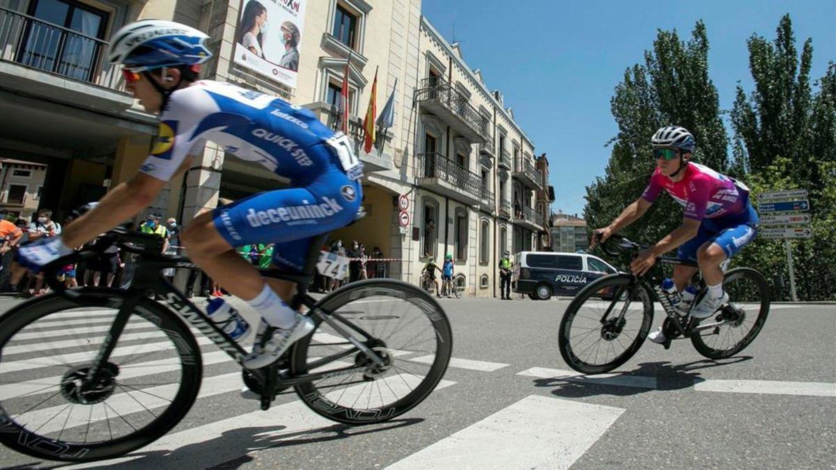 Remco Evenepoel, durante una etapa de la Vuelta a Burgos