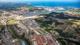 Avilés axusta'l so nuevu cinturón industrial: asina se ven dende l'aire los cambios que l'actividá empresarial xenera na ría