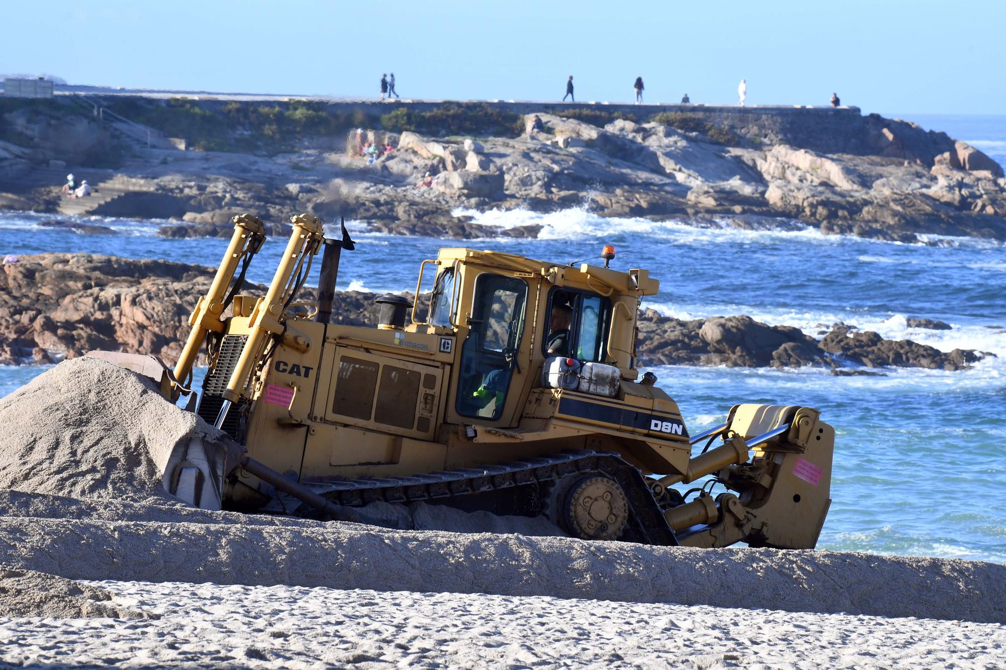 Las playas se preparan para los temporales