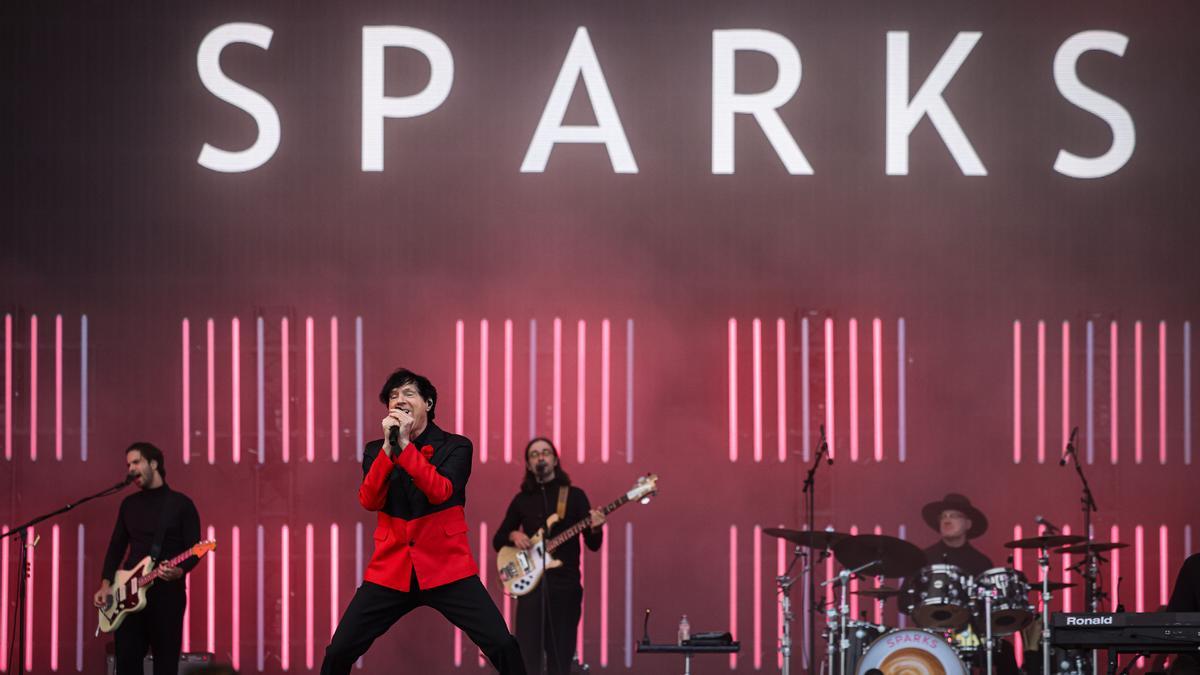 El grupo Sparks durante su concierto en el Primavera Sound