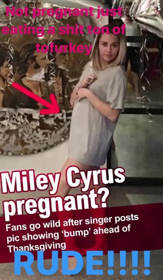 Miley Cyrus desmiente embarazo