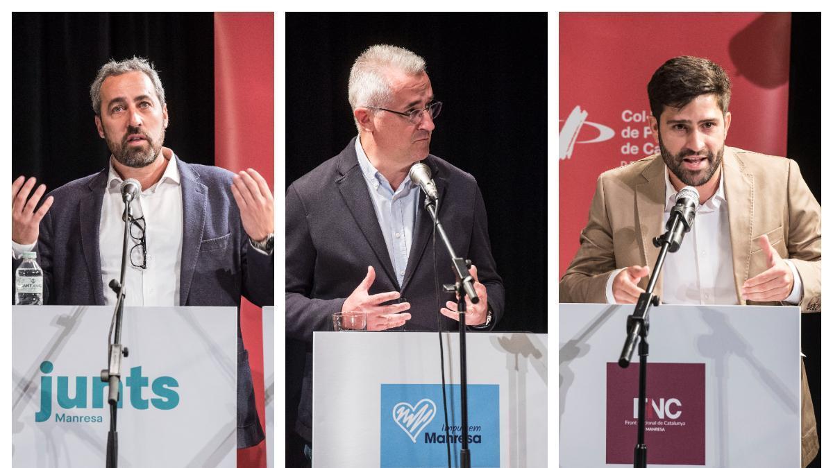 Ramon Bacardit (Junts), Joan Vila (Impulsem) i Sergi Perramon (Avenç Nacionalista)