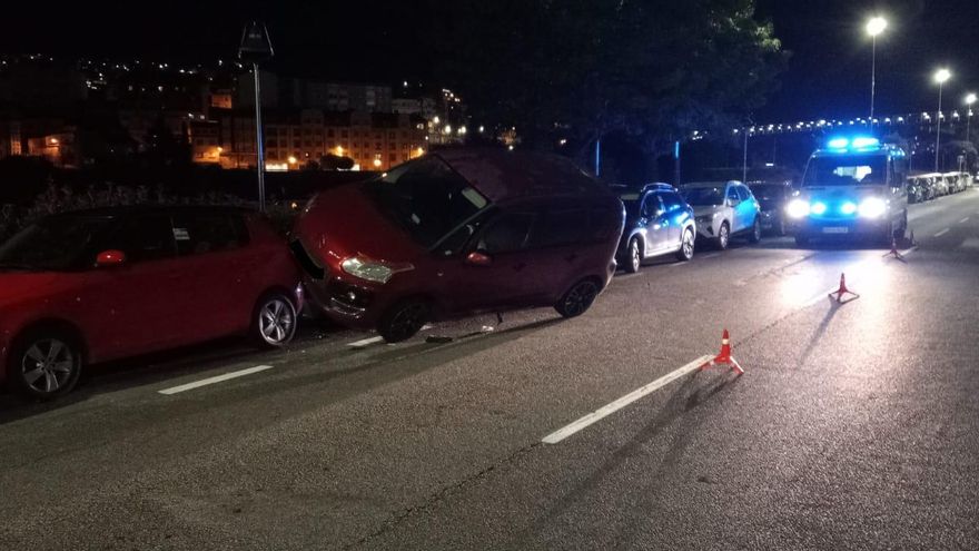 Accidente de tráfico en As Corvaceiras.
