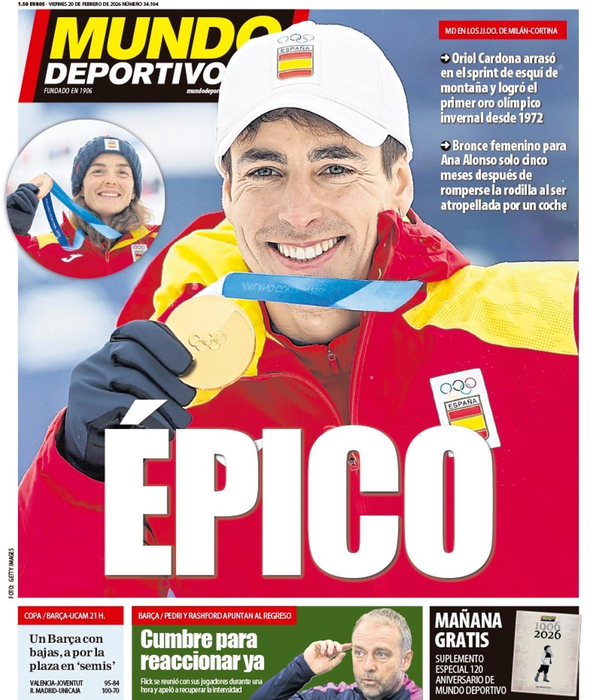 Las portadas de la prensa deportiva de hoy