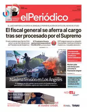 La portada de EL PERIÓDICO del 10 de junio de 2025