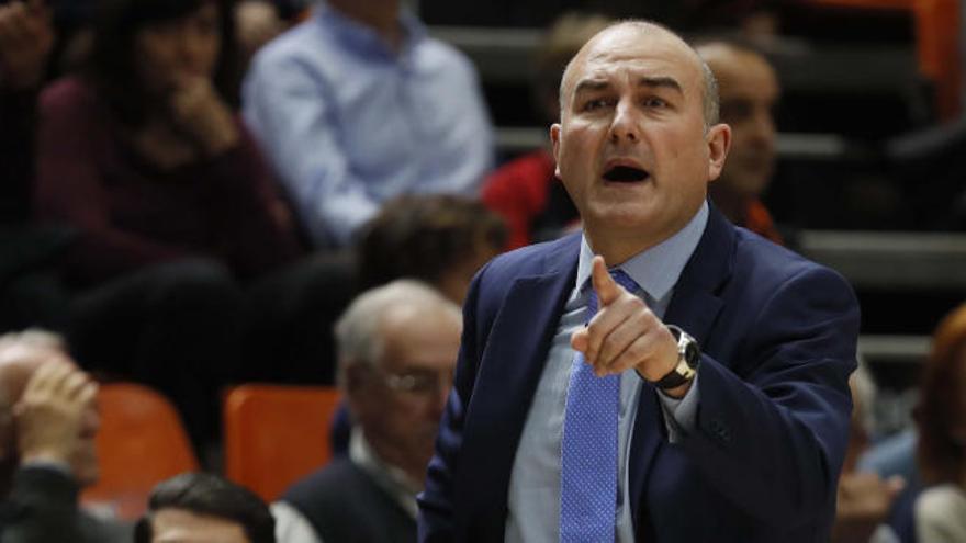 Jaume Ponsarnau, en el partido ante el San Pablo Burgos