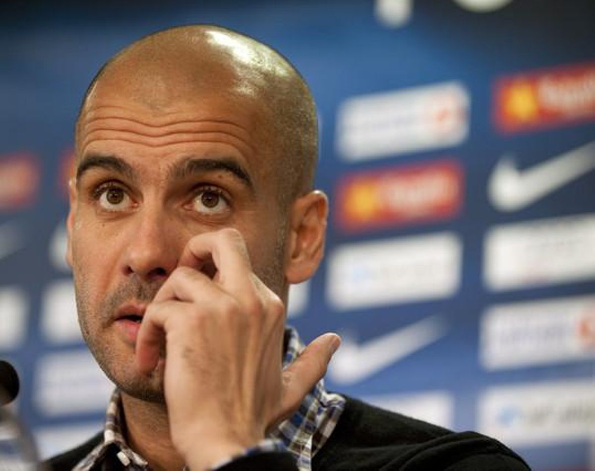 Pep Guardiola, entrenador del Barça. Pep Guardiola, entrenador del Barça.