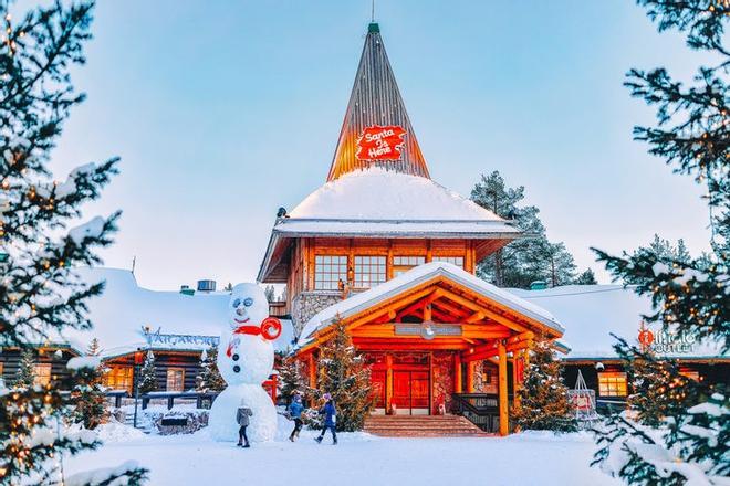 Snowman at Santa Office at Santa Claus Village