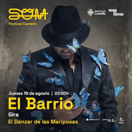 Cartel promocional del concierto de El Barrio.