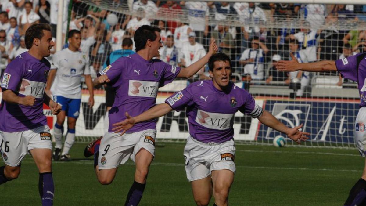 Víctor, en el ascenso del Valladolid. | | E.D.