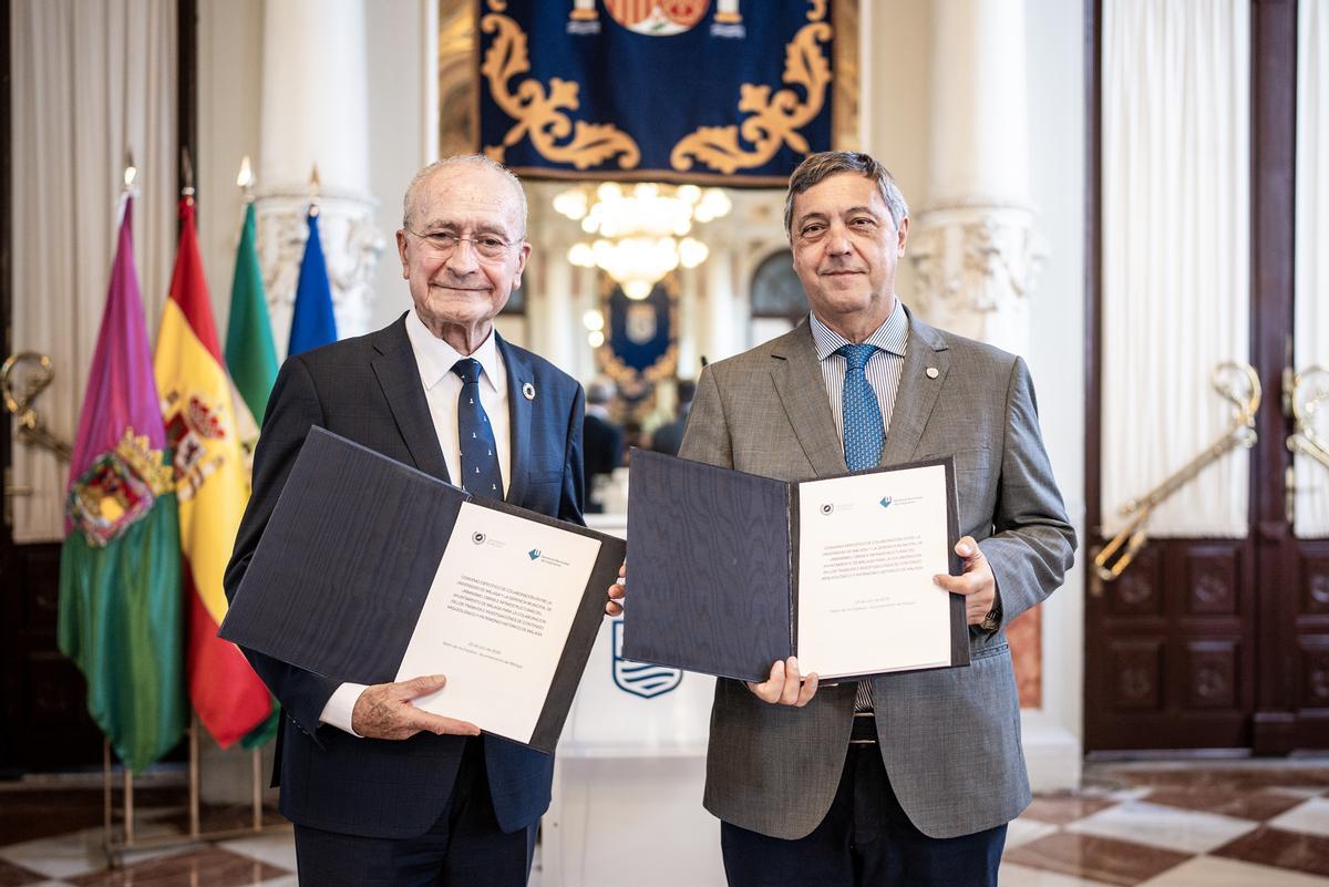 Presenatación del acuerdo entre el Ayuntamiento y la Universidad de Málaga