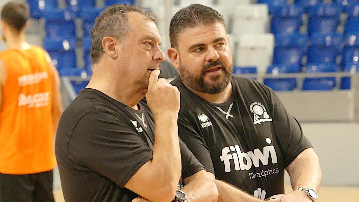 Mateu Bordoy y Pau Tomàs, ayudante y entrenador del Fibwi Palma