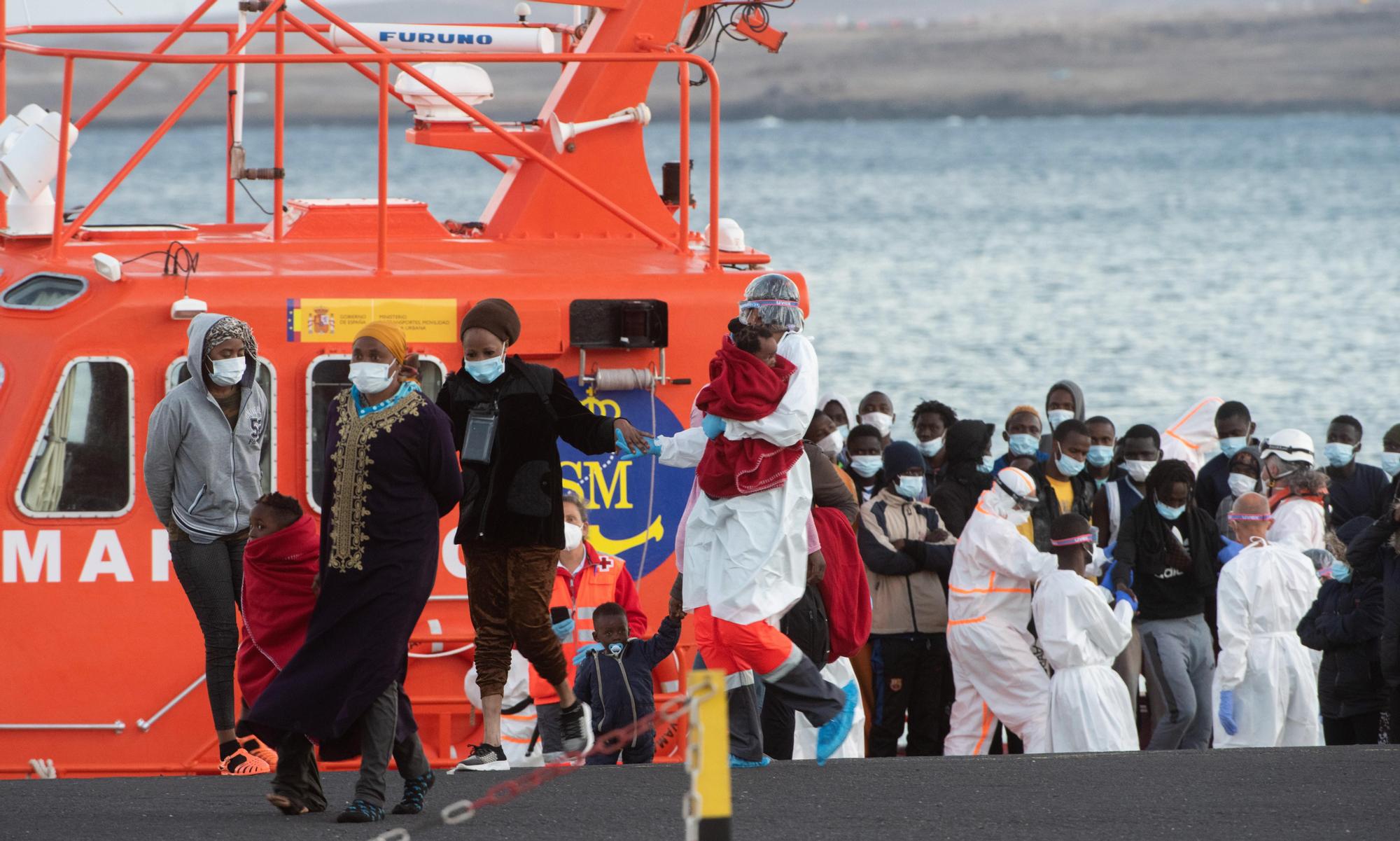 Llegada de migrantes a Fuerteventura