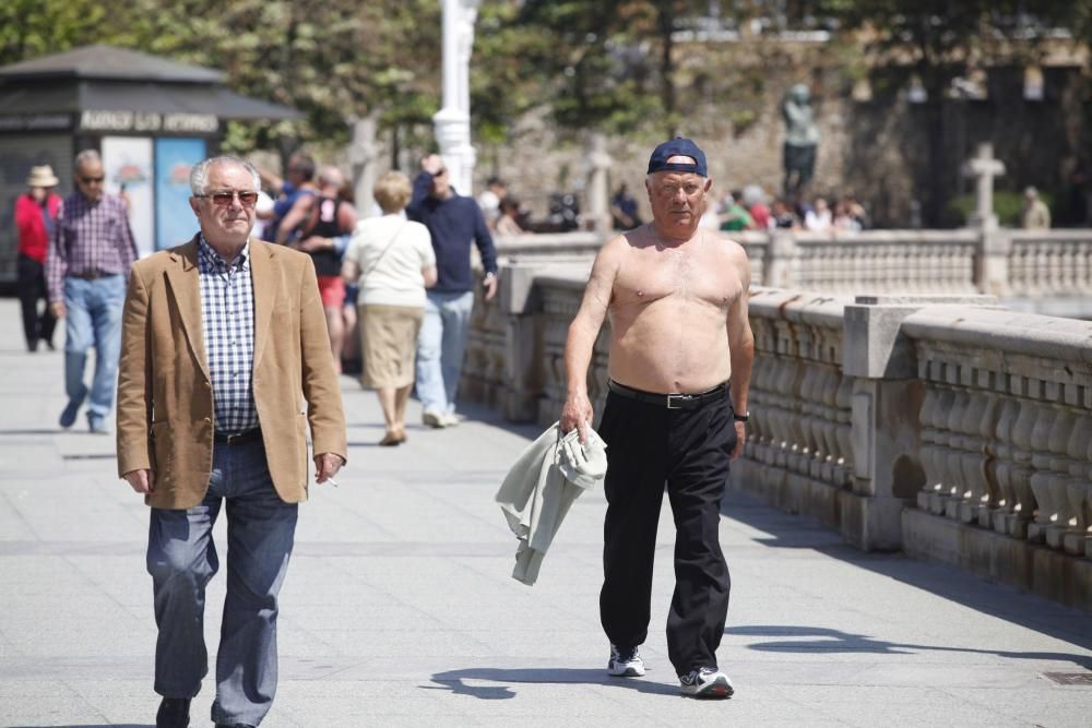 Jornada de calor en Gijón