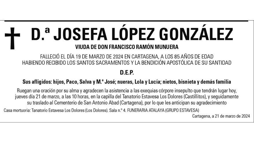 Dª Josefa López González