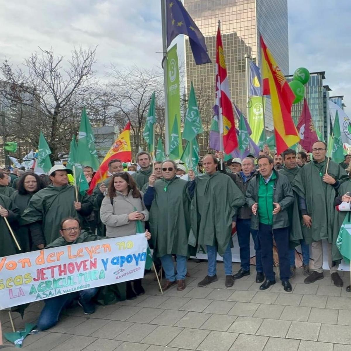 Movilizaciones en Bruselas contra el acuerdo con Mercosur.