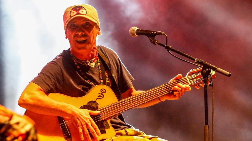 Manu Chao durante un concierto en Galicia en 2022.