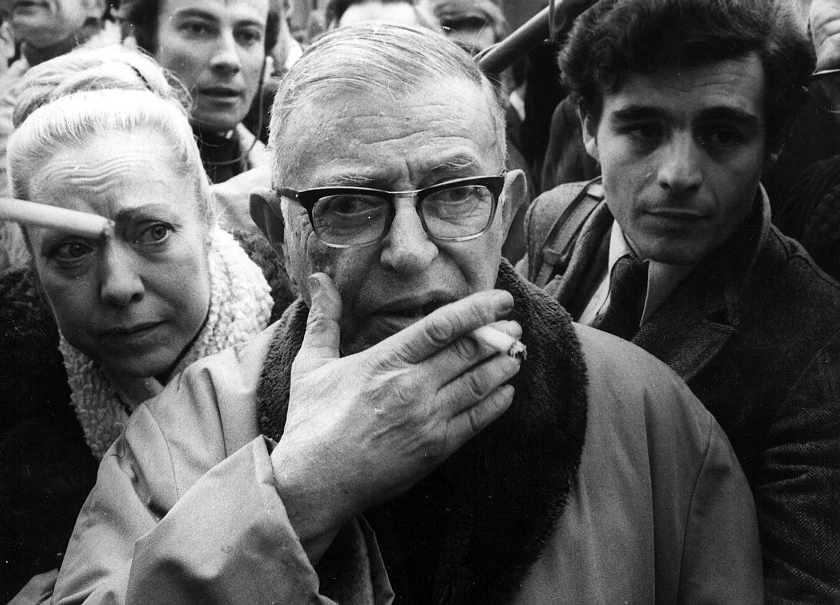 El filósofo Jean Paul Sartre. 