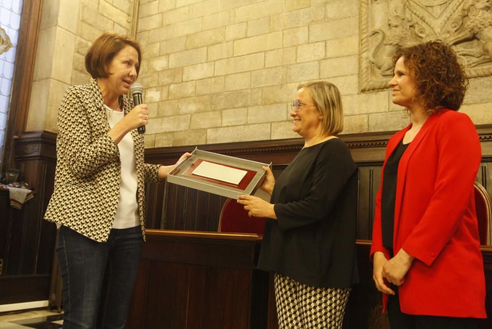 El CPA Girona rep un homenatge a l'ajuntament després del seu triomf europeu