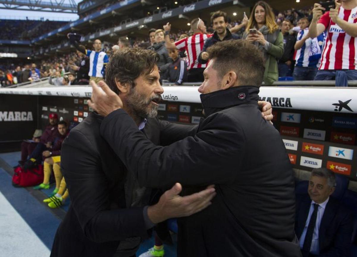 Quique Sánchez Flores y el Cholo se verán las caras de nuevo este sábado