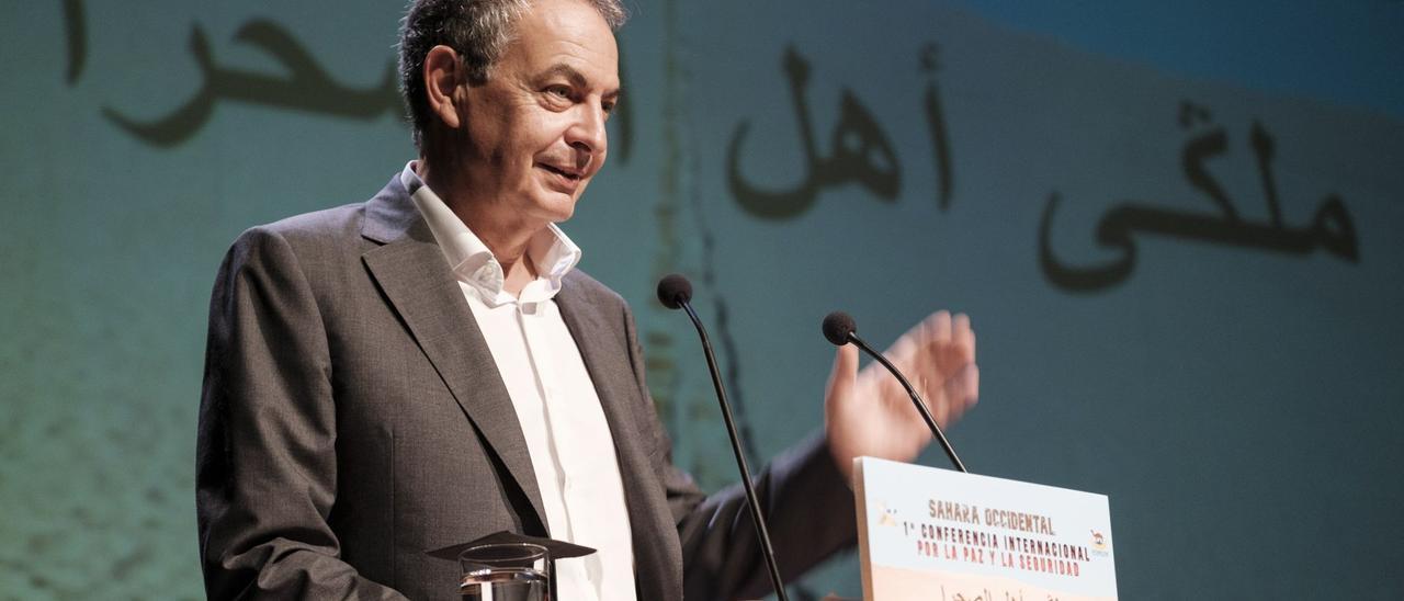José Luis Rodríguez Zapatero en la Primera Conferencia Internacional sobre la Paz y la Seguridad en el Sáhara Occidental.