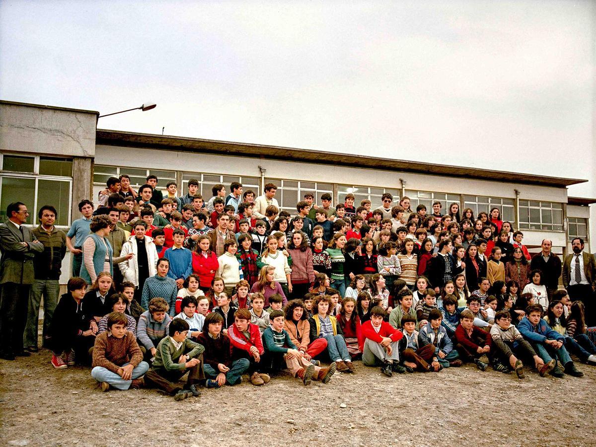 Foto de grupo del curso 1979-80 en el colegio Campiello.