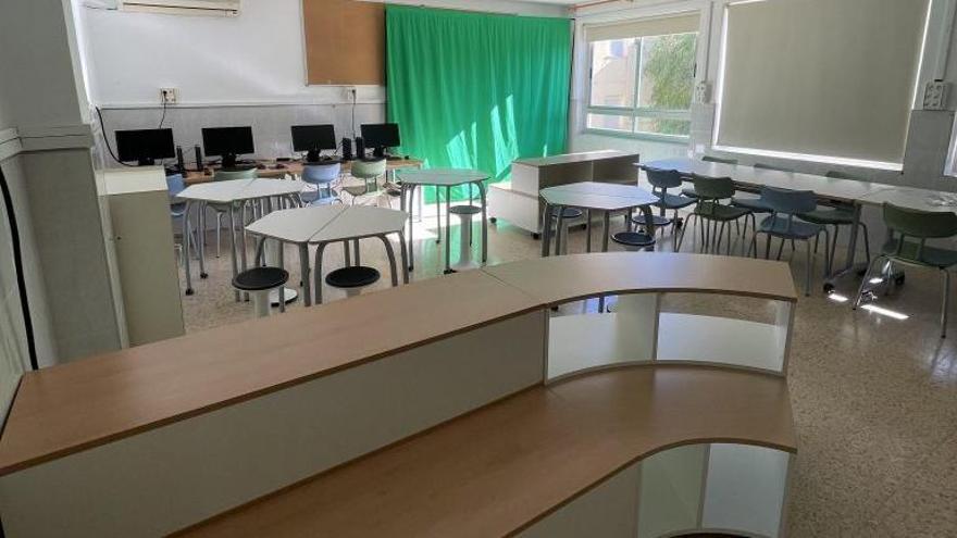 Una de las aulas del CEIP Sant Miquel de Tavernes