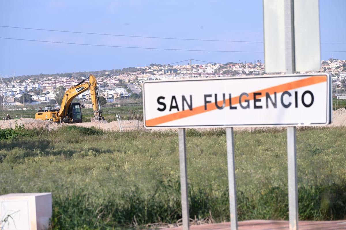 Imagen de las obras en San Fulgencio