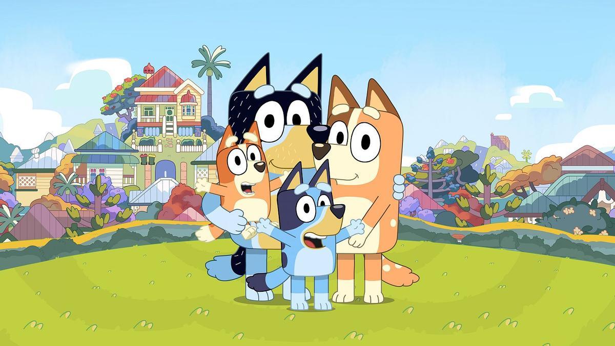 Dibujo de animación de Bluey.