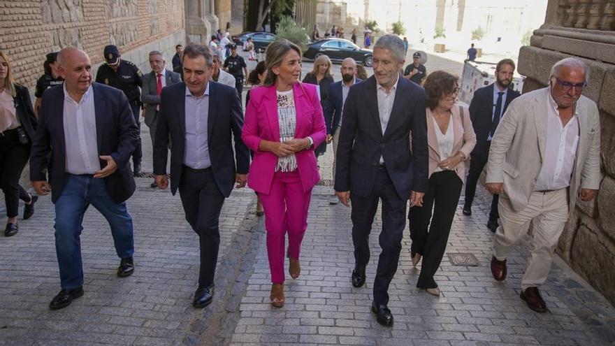 El ministro del Interior, Fernando Grande-Marlaska, en Toledo, para presentar los datos de siniestralidad vial de 2021.