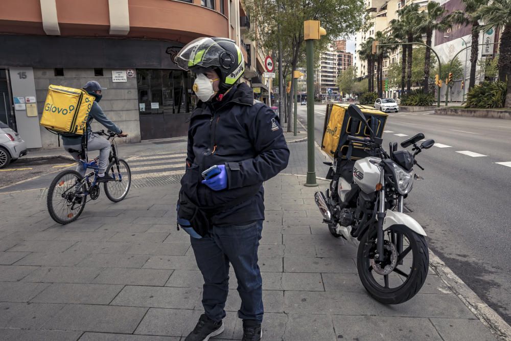 Los ‘riders’ no paran por la crisis del coronavirus