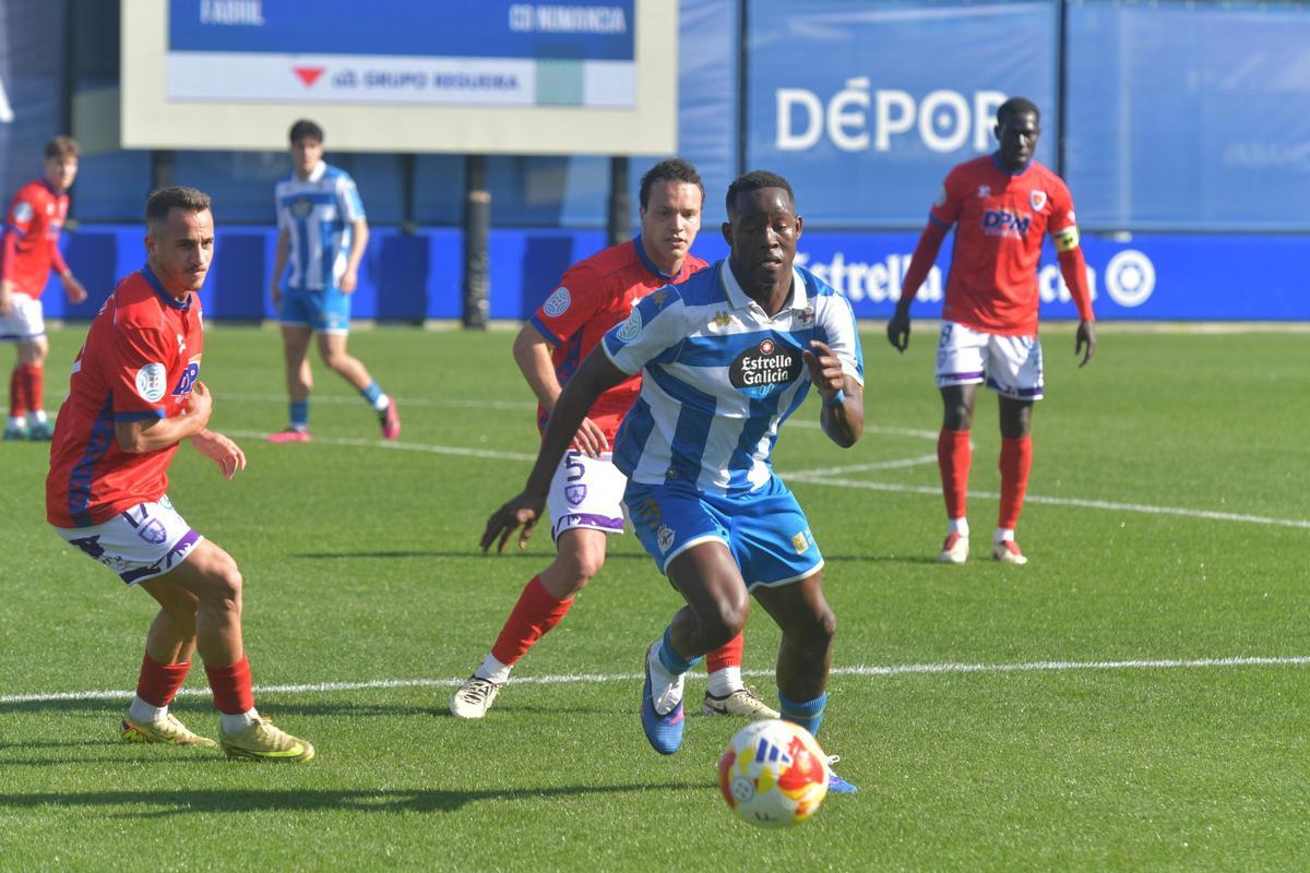 Victoria de equipo grande para el Fabril ante el Numancia (2-1)
