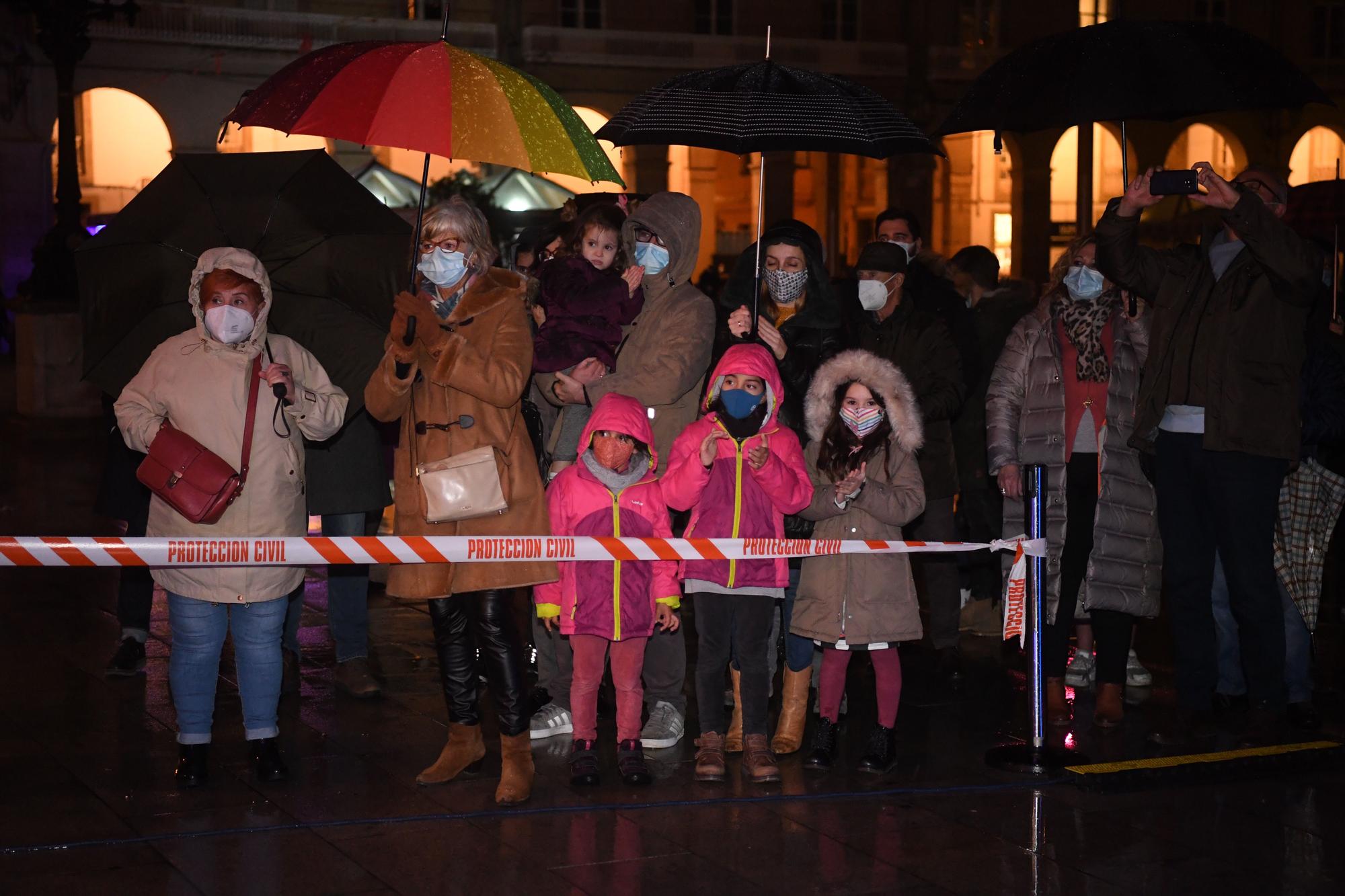 Encendido del alumbrado navideño en A Coruña