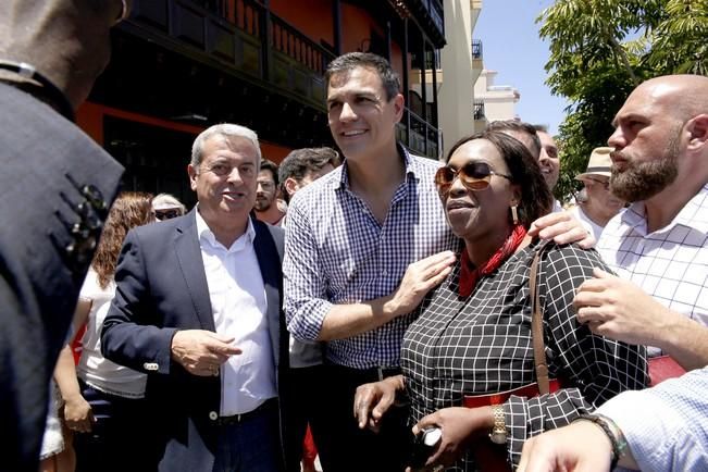 Delia Padrón Acto de los candidatos del PSOE al congreso y senado con la participación del candidato a la presidencia del gobierno Pedro Sánchez. , puerto de la cruz