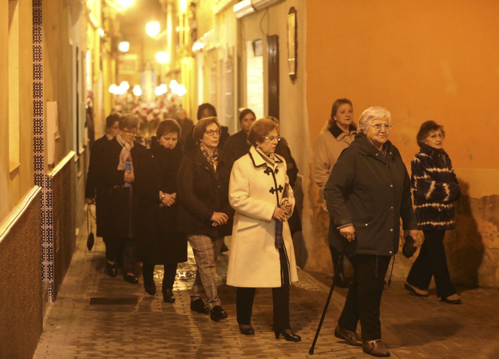 Procesión en Albalat dels Tarongers el día de su patrona.