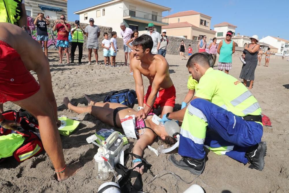 Simulacro de rescate en Cabo de Palos