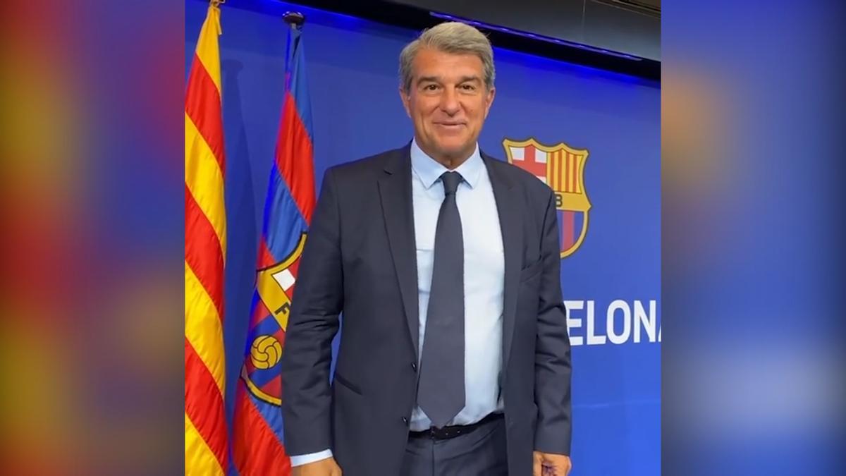 Laporta hace un llamamiento a la afición para la unidad barcelonista