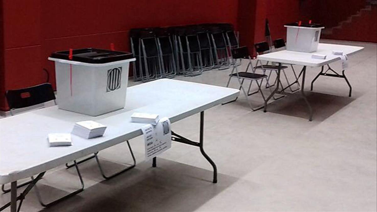 Urnas preparadas para el referéndum, el pasado 1 de octubre.