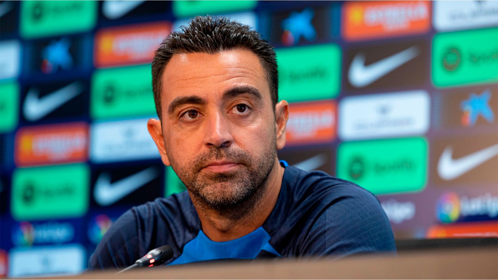 Xavi Hernández, en rueda de prensa