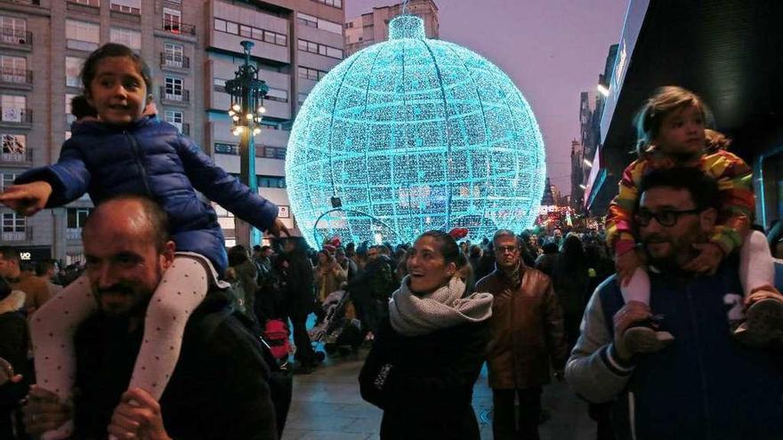 Miles de personas abarrotaron el centro de la ciudad el pasado fin de semana. // Marta G. Brea