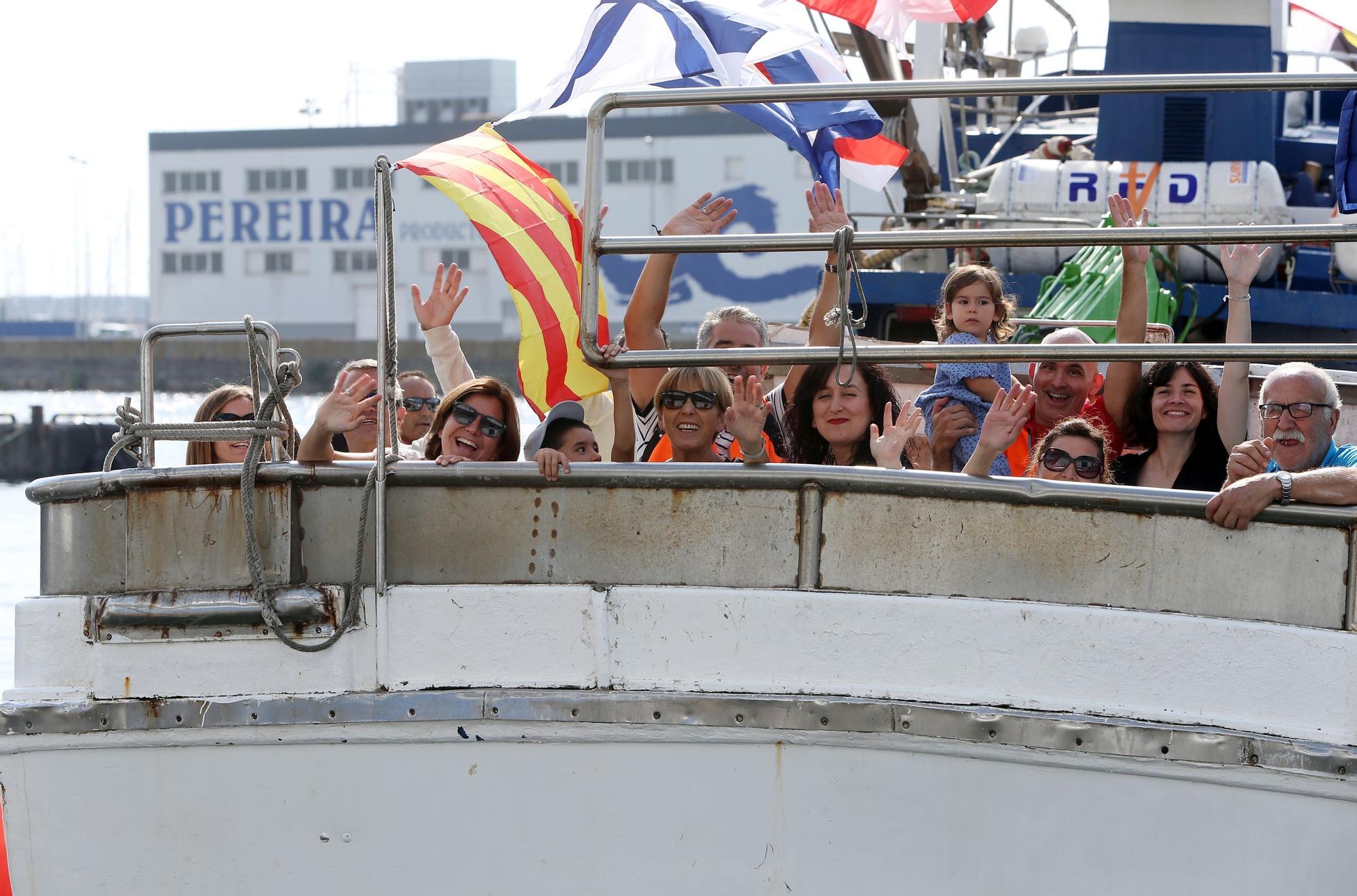 Las mejores imágenes de la procesión marítima de O Berbés