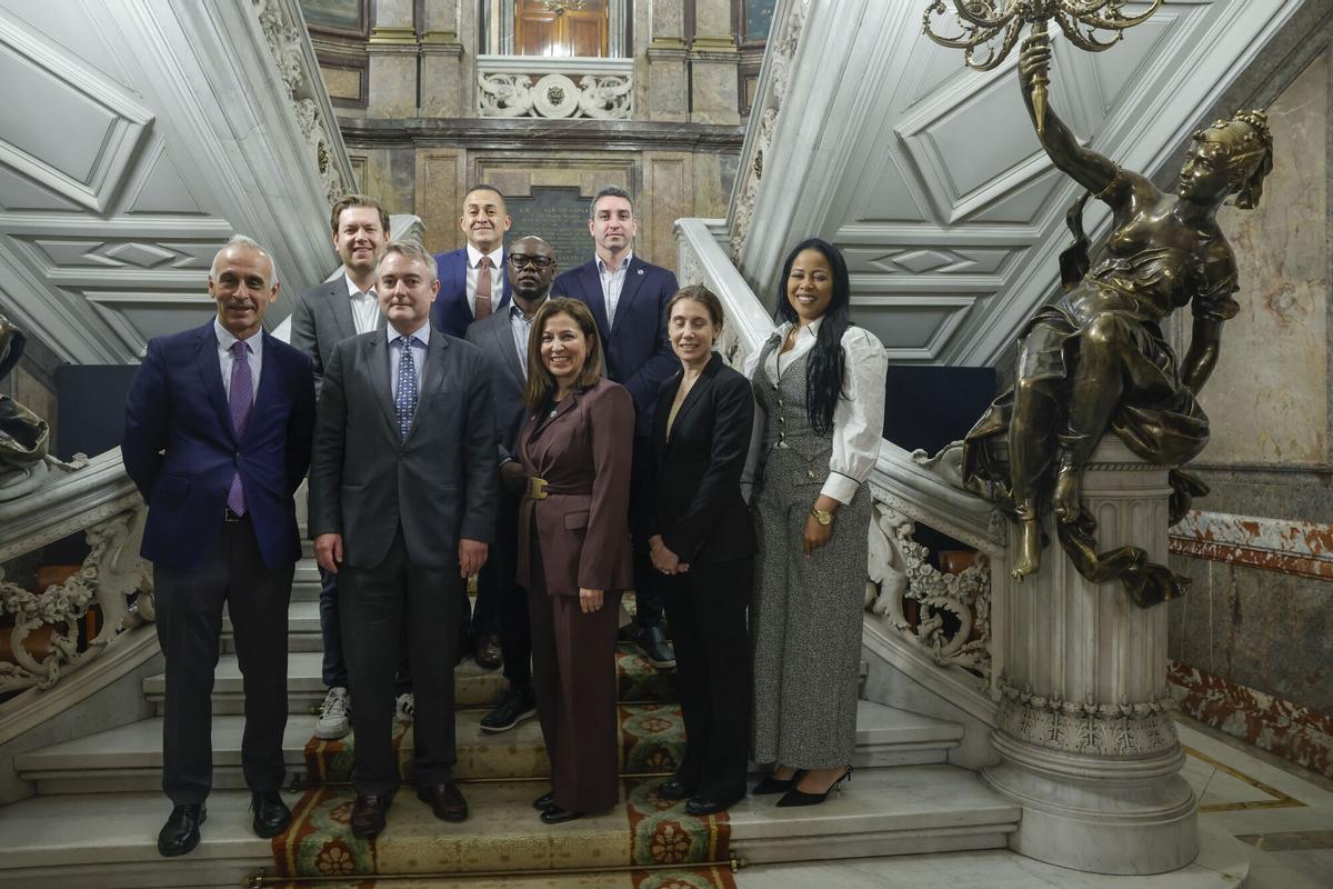 Participantes en el encuentro 'Huddle Abroad' celebrado en la Casa América de Madrid.
