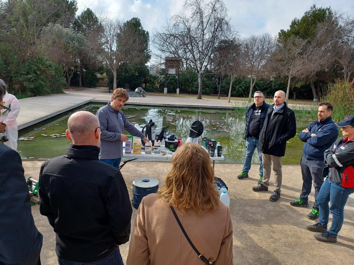 La segunda sesión de la European Vector Control Training tuvo lugar en el Parque de La Rambleta de la ciudad de Valencia.