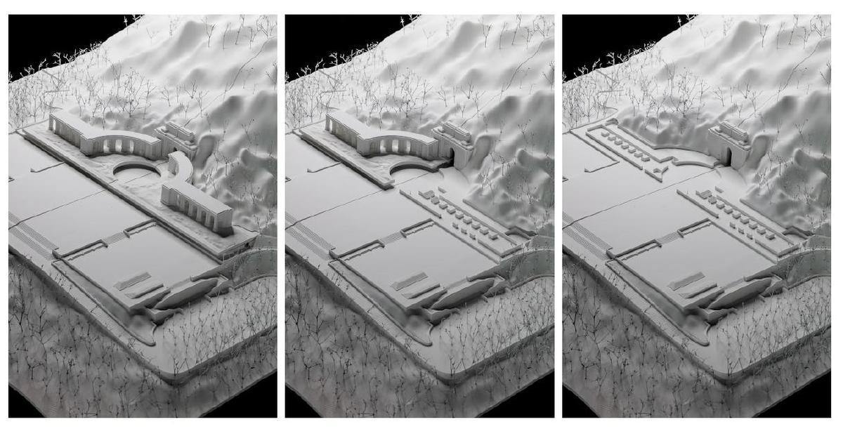 Imágenes del proyecto ganador 'la base y la cruz'.