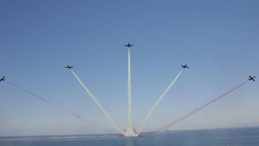 Aviones de la Patrulla Águila en San Javier