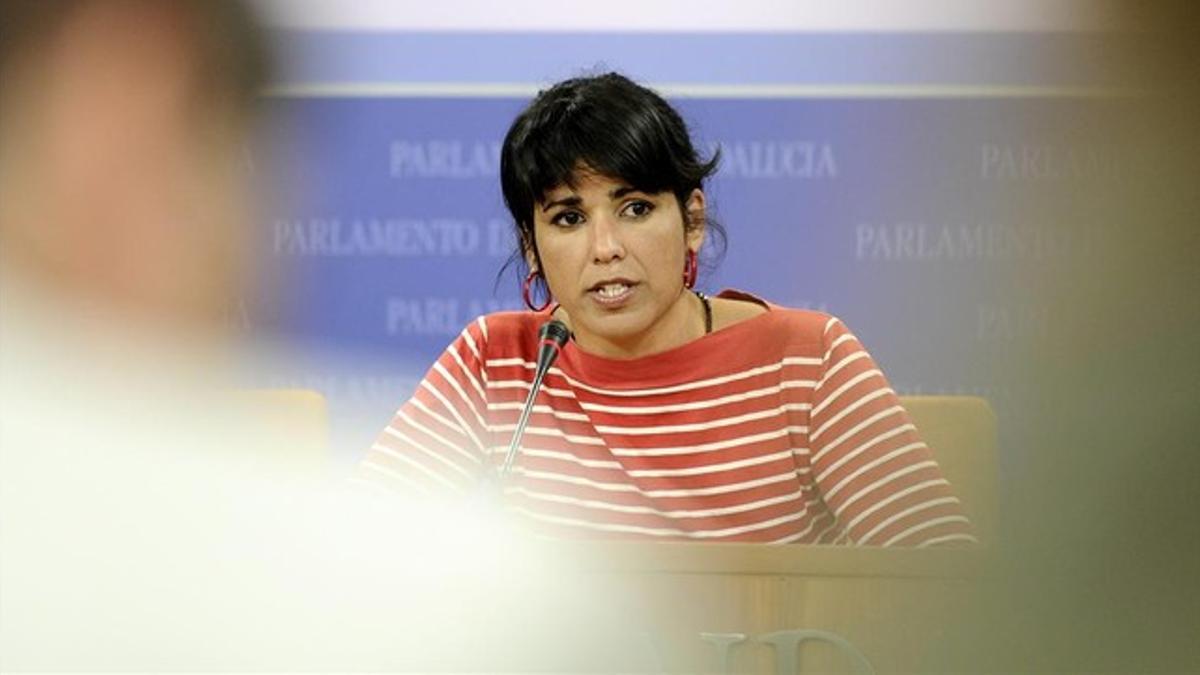 La líder de Podemos en Andalucía, Teresa Rodríguez.