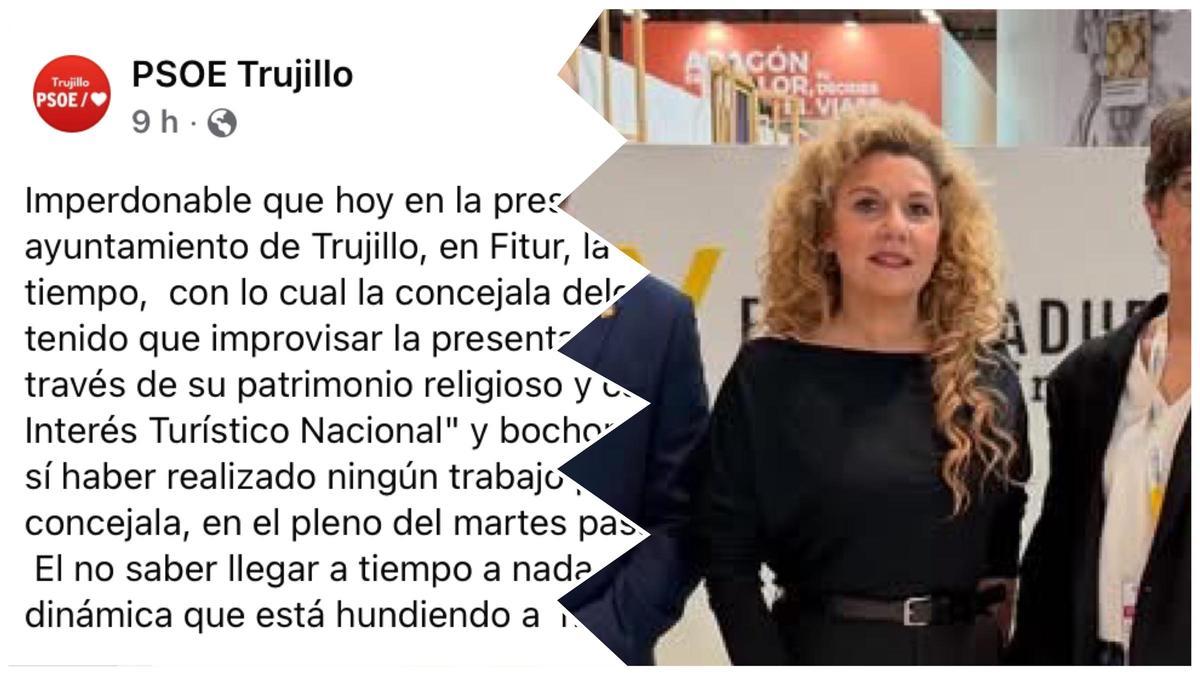 COMUNICADO DEL PSOE / LA ALCALDESA DE TRUJILLO EN FITUR