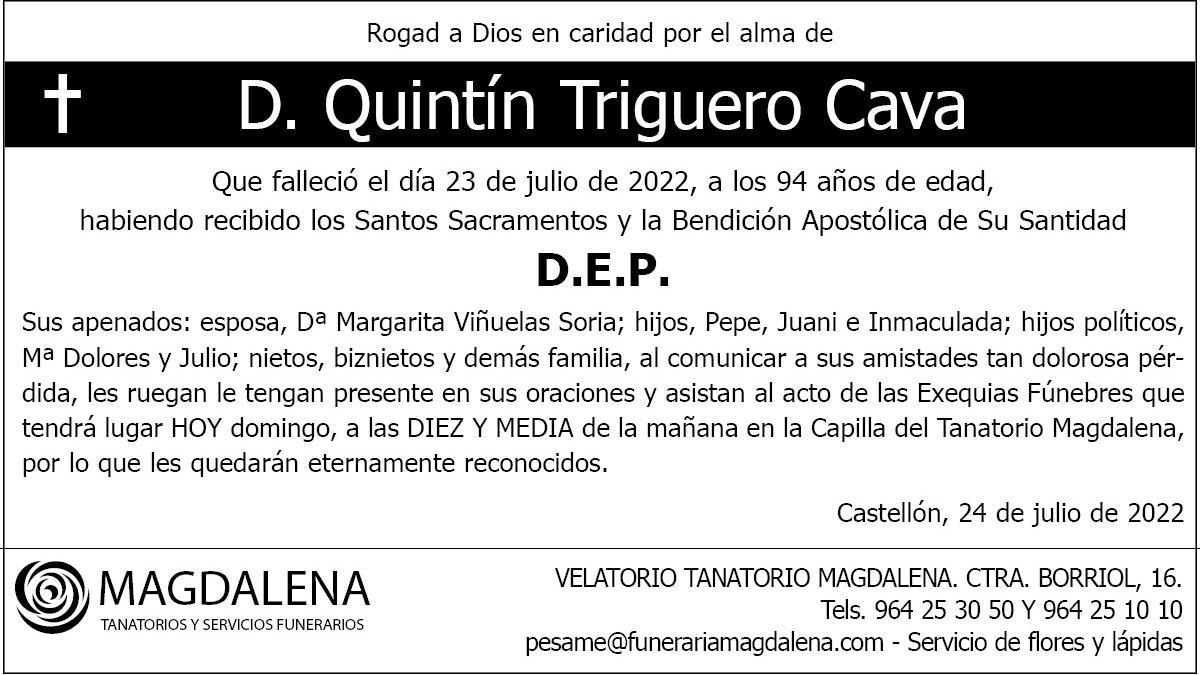 D. Quintín Triguero Cava