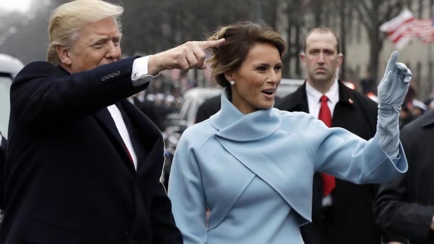 Donald y Melania Trump el día de la investidura.